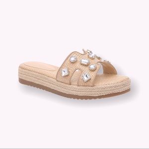 Jessica Simpson Rhinestone “Danalea” Slides